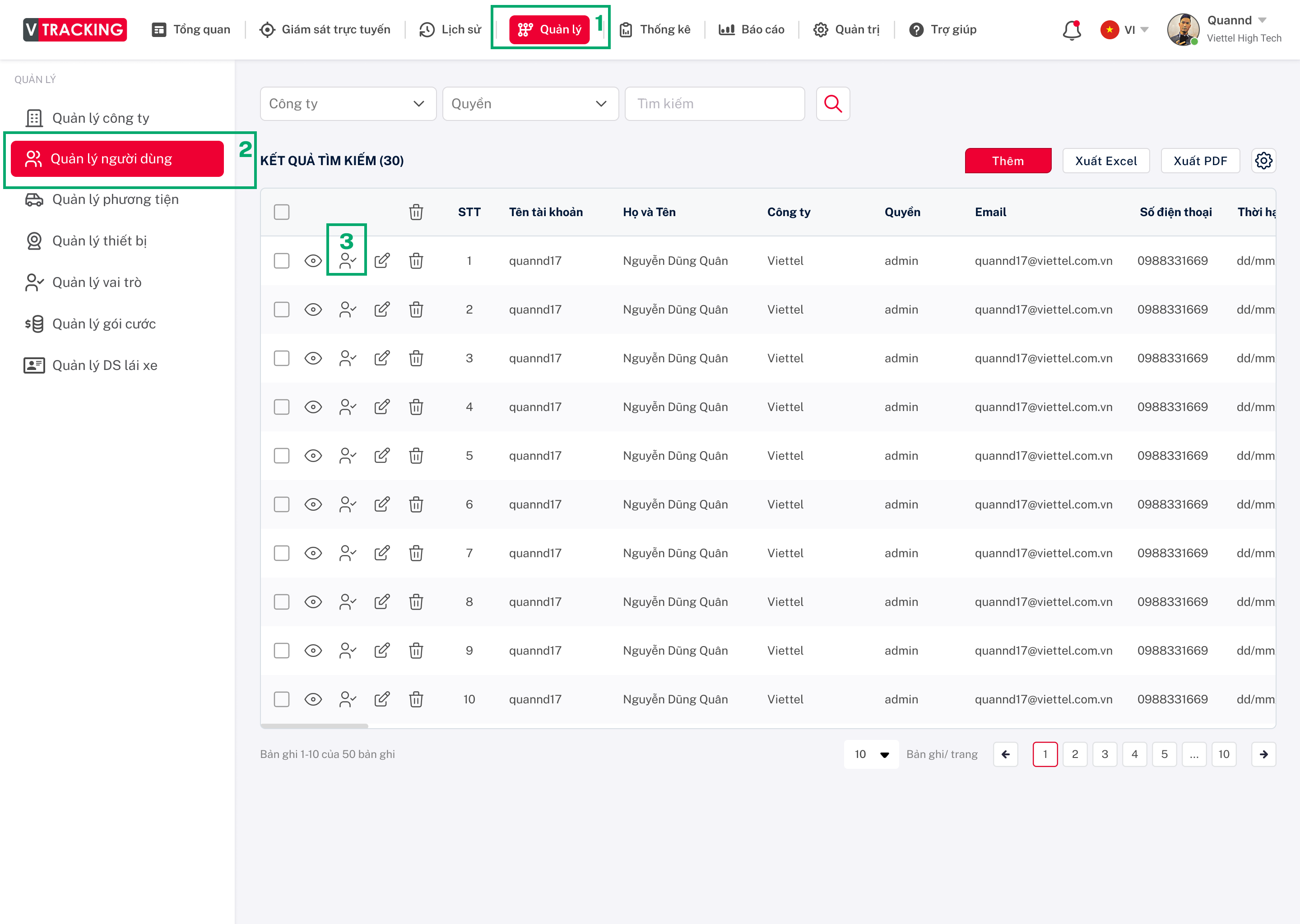 Hướng dẫn sử dụng VTracking Viettel - Hướng dẫn sử dụng