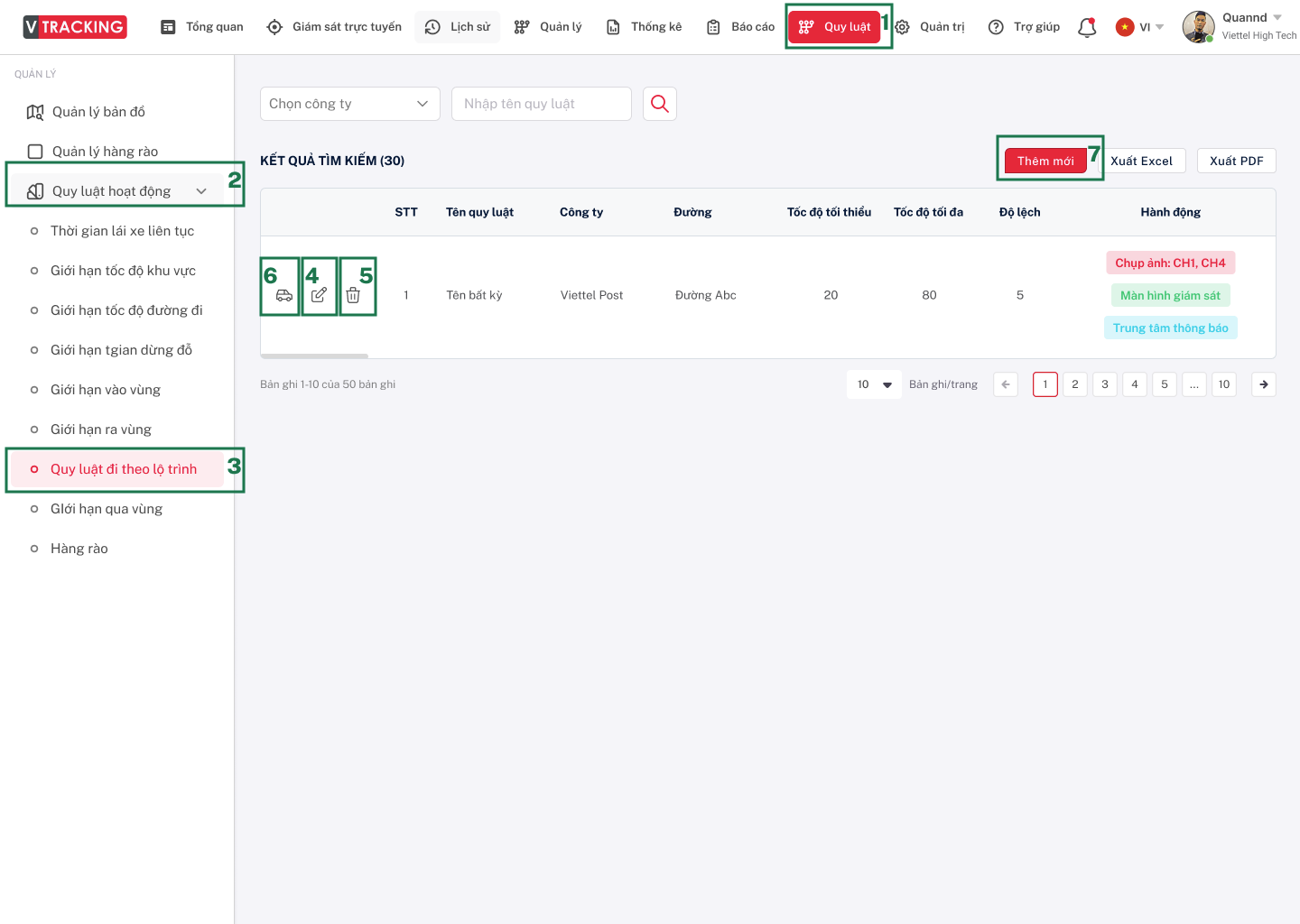 Hướng dẫn sử dụng VTracking Viettel - Hướng dẫn sử dụng