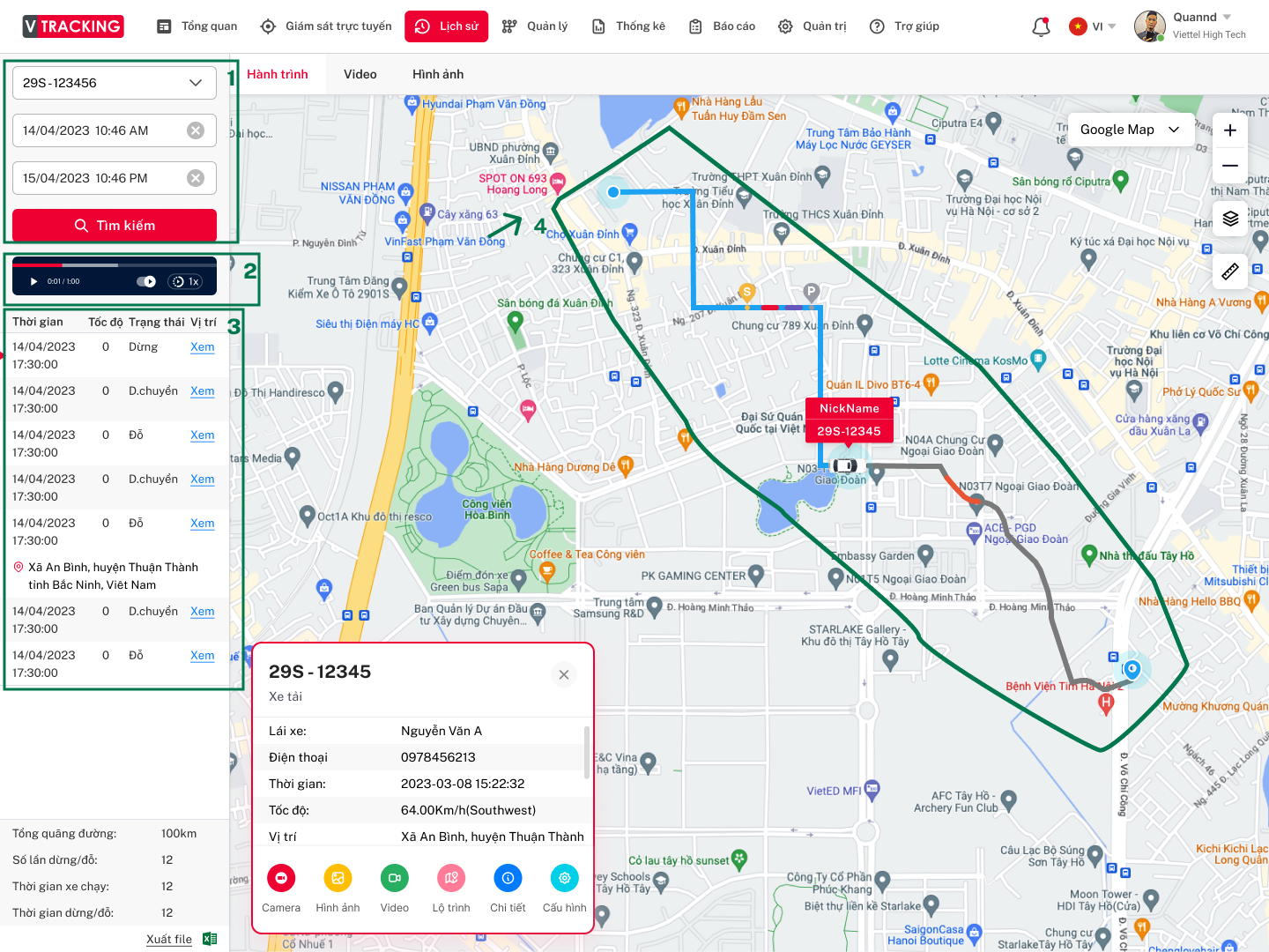 Hướng dẫn sử dụng VTracking Viettel - Hướng dẫn sử dụng