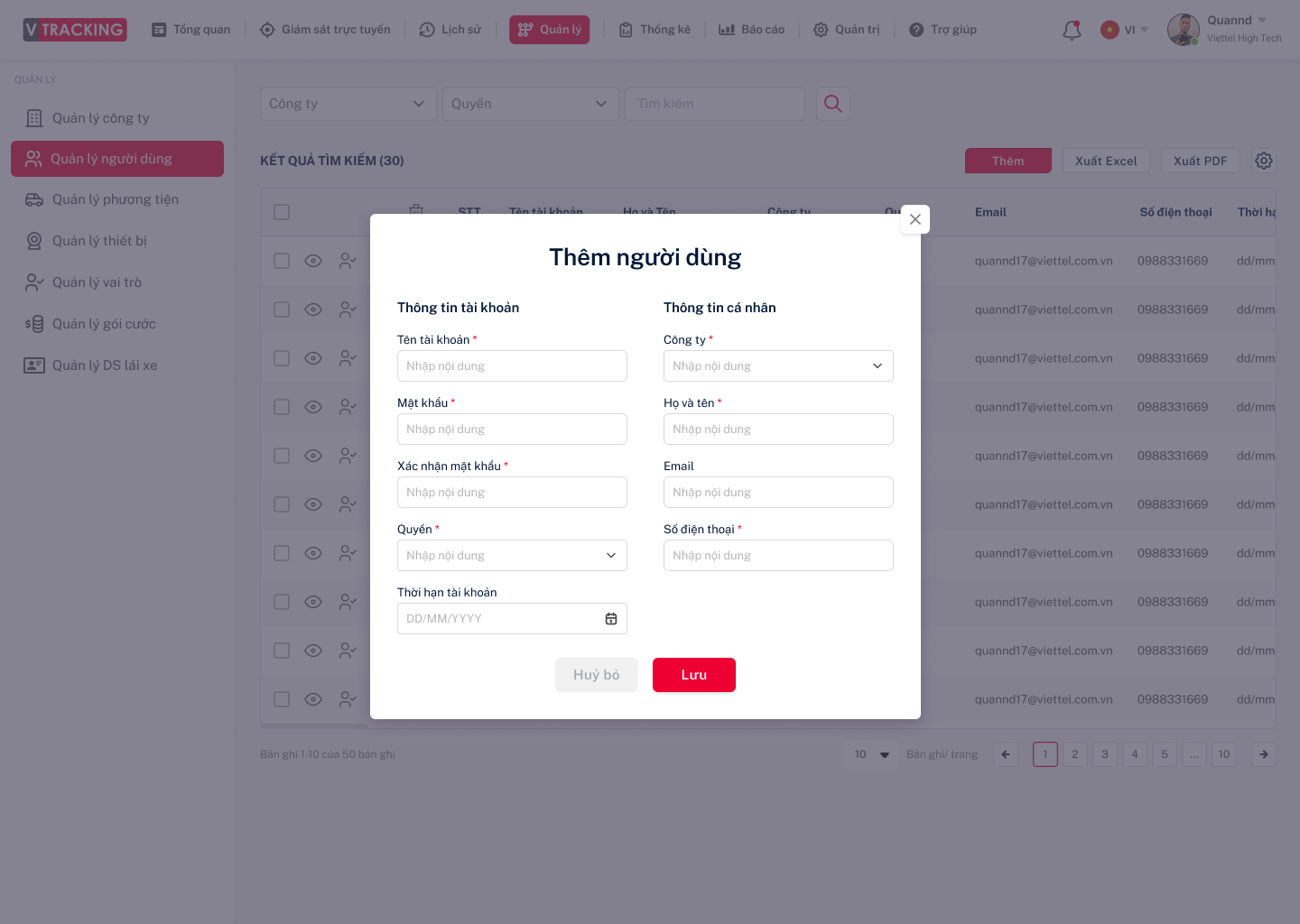 Hướng dẫn sử dụng VTracking Viettel - Hướng dẫn sử dụng