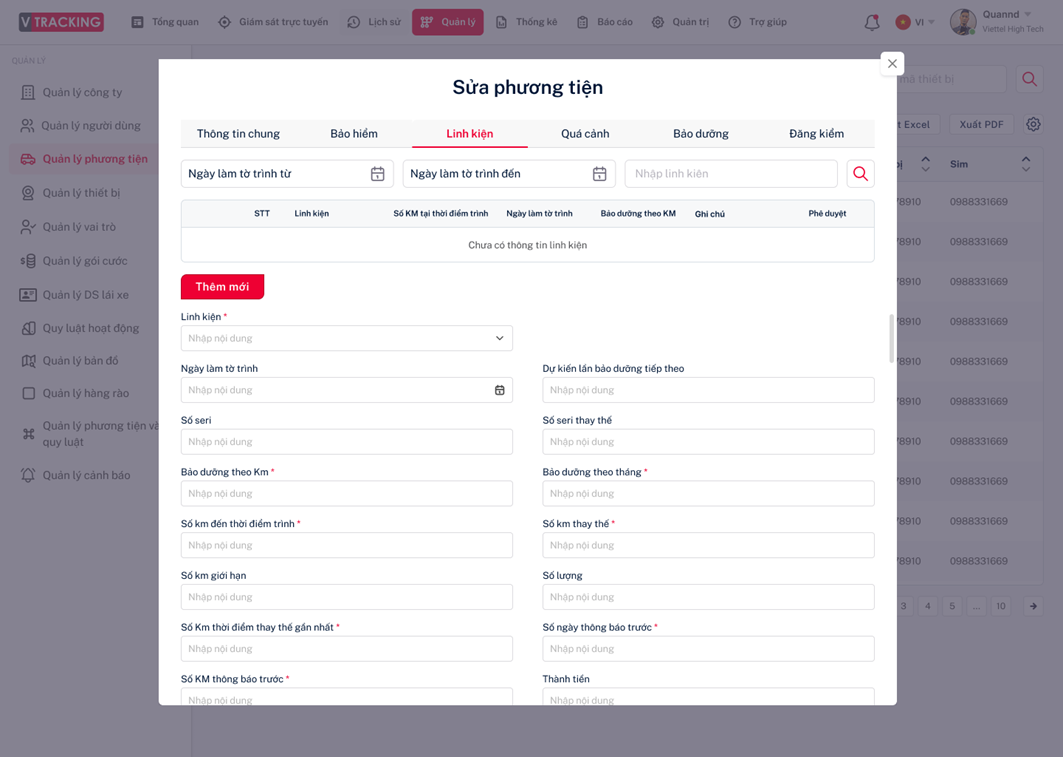 Hướng dẫn sử dụng VTracking Viettel - Hướng dẫn sử dụng