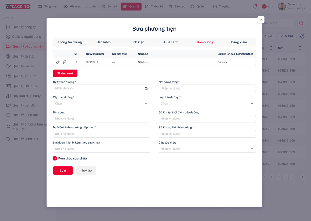 Hướng dẫn sử dụng VTracking Viettel - Hướng dẫn sử dụng