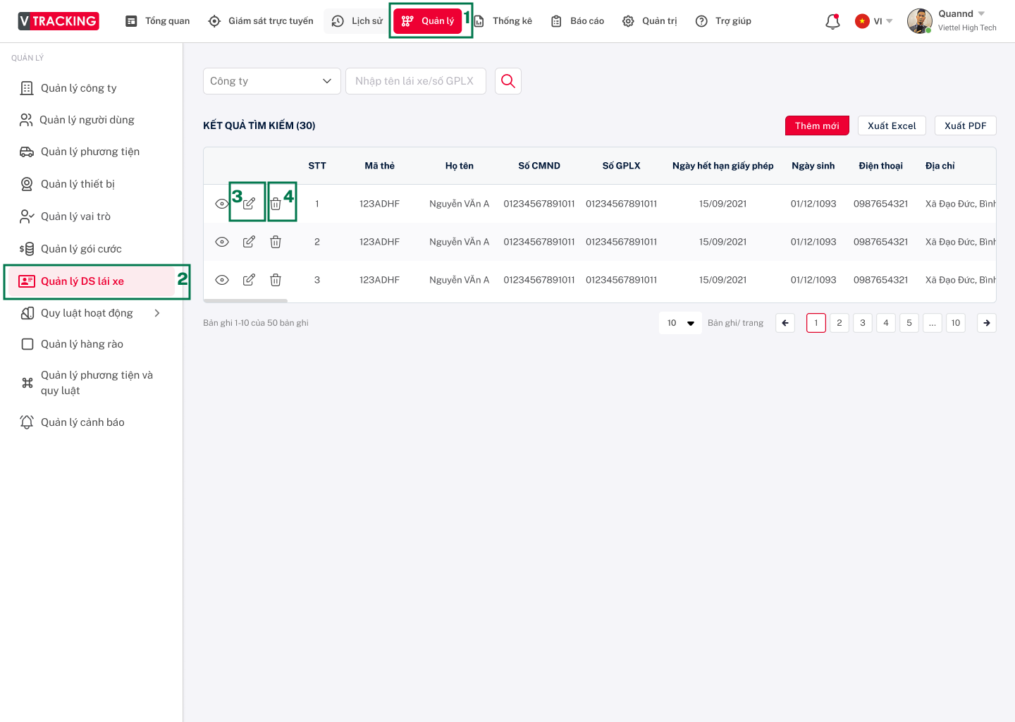 Hướng dẫn sử dụng VTracking Viettel - Hướng dẫn sử dụng