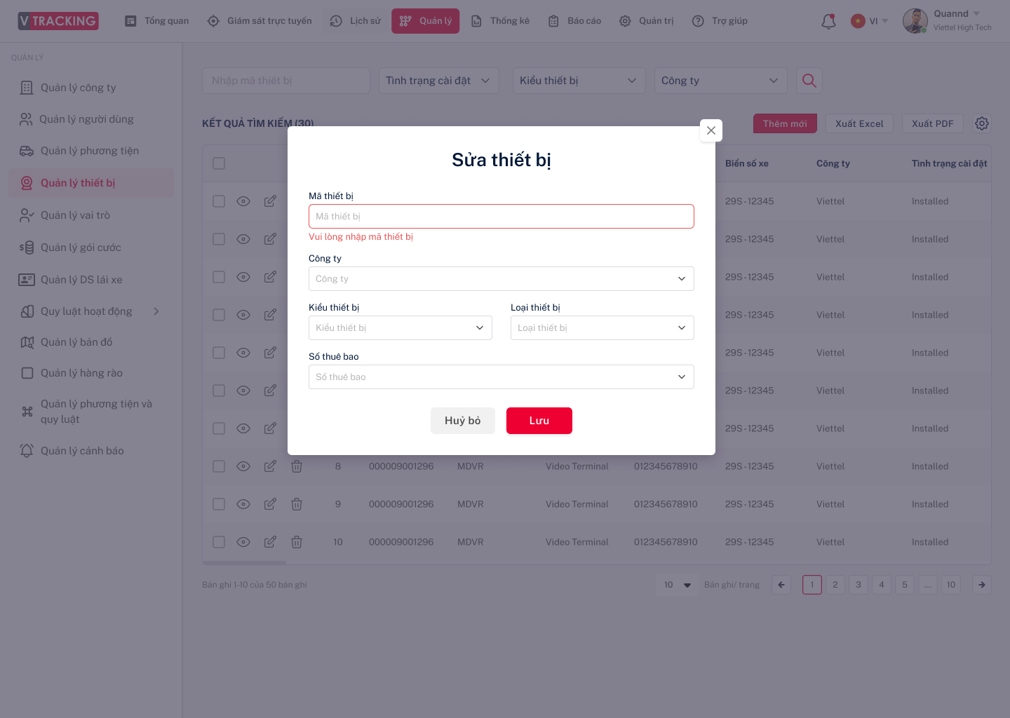 Hướng dẫn sử dụng VTracking Viettel - Hướng dẫn sử dụng