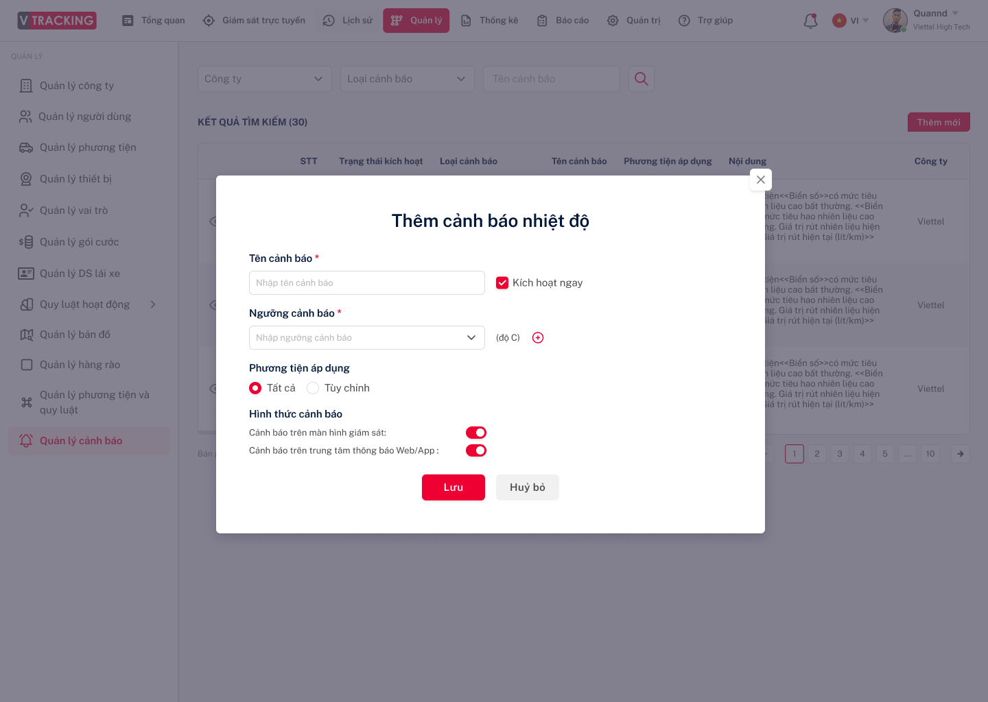 Hướng dẫn sử dụng VTracking Viettel - Hướng dẫn sử dụng