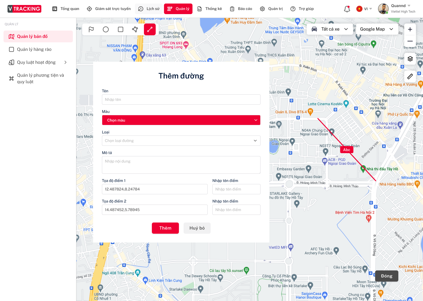Hướng dẫn sử dụng VTracking Viettel - Hướng dẫn sử dụng